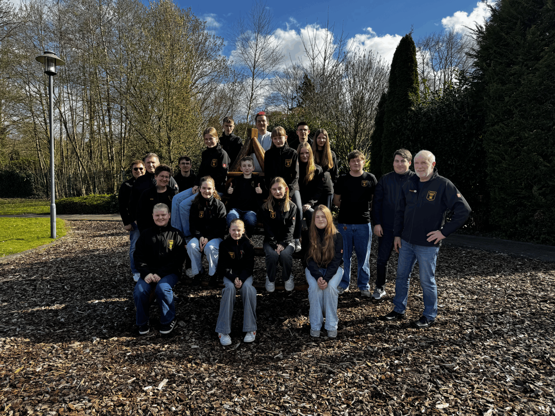 Gruppenbild vom Übungswochenende in Papenburg